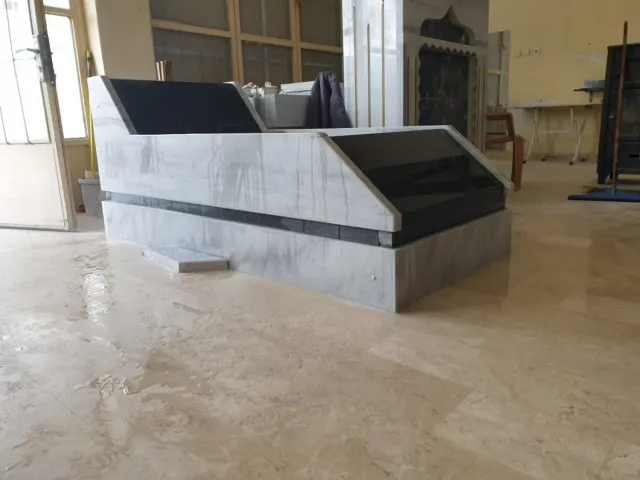 5 cm Siyah Beyaz Mezar